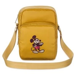 Disney Mickey Mouse Genuine Mousewear Embroidered Crossbody Bag – Gold