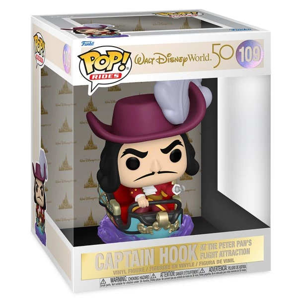 Disney Captain Hook At The Peter Pan's Flight Attraction Funko Pop! Rides Vinyl 5 Disney Captain Hook At The Peter Pan's Flight Attraction Funko Pop! Rides Vinyl - Image 3