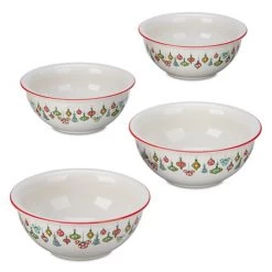 Disney Mickey Mouse And Friends Christmas Bowl Set