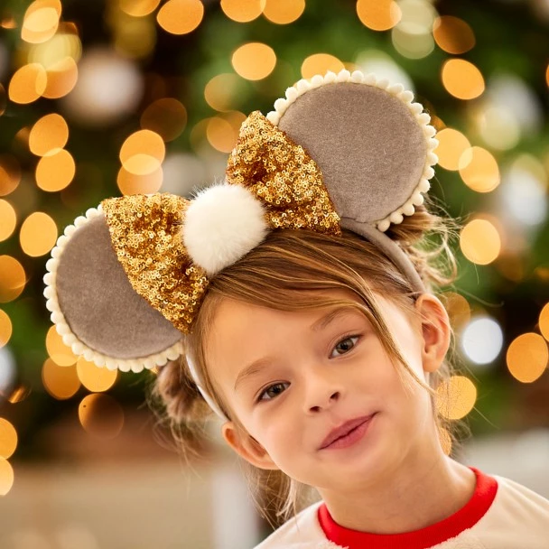 Disney Minnie Mouse Ear Headband With Pom And Sequin Bow 4 Disney Minnie Mouse Ear Headband With Pom And Sequin Bow - Image 2