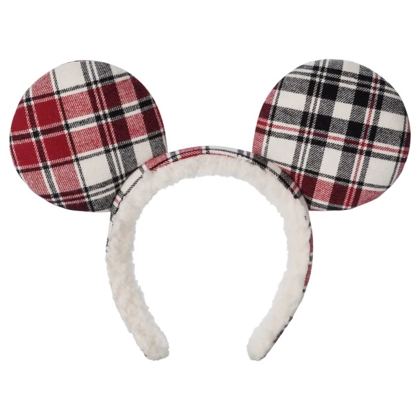 Disney Mickey Mouse Plaid Ear Headband For Adults 3 Disney Mickey Mouse Plaid Ear Headband For Adults