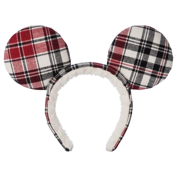 Disney Mickey Mouse Plaid Ear Headband For Adults 4 Disney Mickey Mouse Plaid Ear Headband For Adults - Image 2