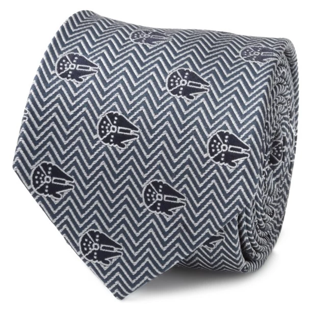 Disney Millennium Falcon Herringbone Blue Silk Tie For Adults – Star Wars 3 Disney Millennium Falcon Herringbone Blue Silk Tie For Adults – Star Wars