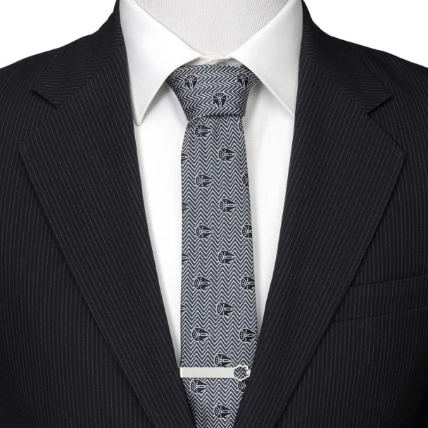 Disney Millennium Falcon Herringbone Blue Silk Tie For Adults – Star Wars 7 Disney Millennium Falcon Herringbone Blue Silk Tie For Adults – Star Wars - Image 5
