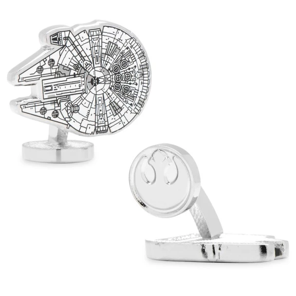 Disney Millennium Falcon Blueprint Cufflinks – Star Wars 3 Disney Millennium Falcon Blueprint Cufflinks – Star Wars