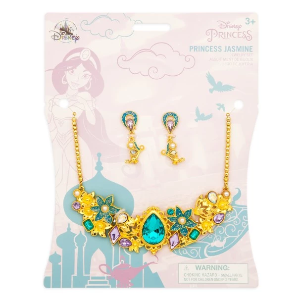 Disney Jasmine Costume Jewelry Set For Kids – Aladdin 5 Disney Jasmine Costume Jewelry Set For Kids – Aladdin - Image 3