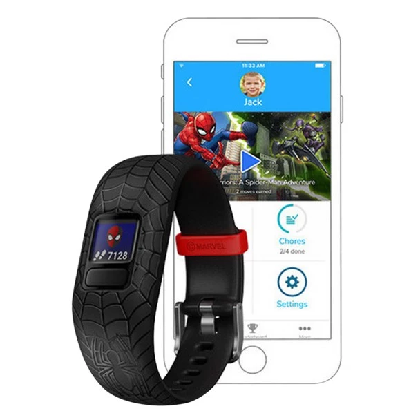 Disney Spider-Man Garmin Vívofit Jr. 2 Activity Tracker For Kids With Adjustable Band – Black 5 Disney Spider-Man Garmin Vívofit Jr. 2 Activity Tracker For Kids With Adjustable Band – Black - Image 3