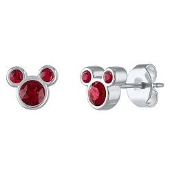 Disney Mickey Mouse Crystal Birthstone Earrings -Deals boys Store unnamed file 725