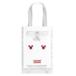 Disney Mickey Mouse Crystal Birthstone Earrings -Deals boys Store unnamed file 729