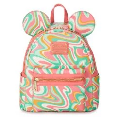 Disney Mickey Mouse Swirl Loungefly Mini Backpack
