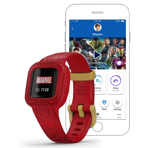 Disney Iron Man Vivofit Jr. 3 Fitness Tracker For Kids By Garmin 8 Disney Iron Man Vivofit Jr. 3 Fitness Tracker For Kids By Garmin - Image 6
